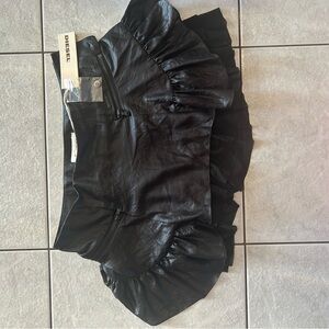 Diesel Black Mini Skirt